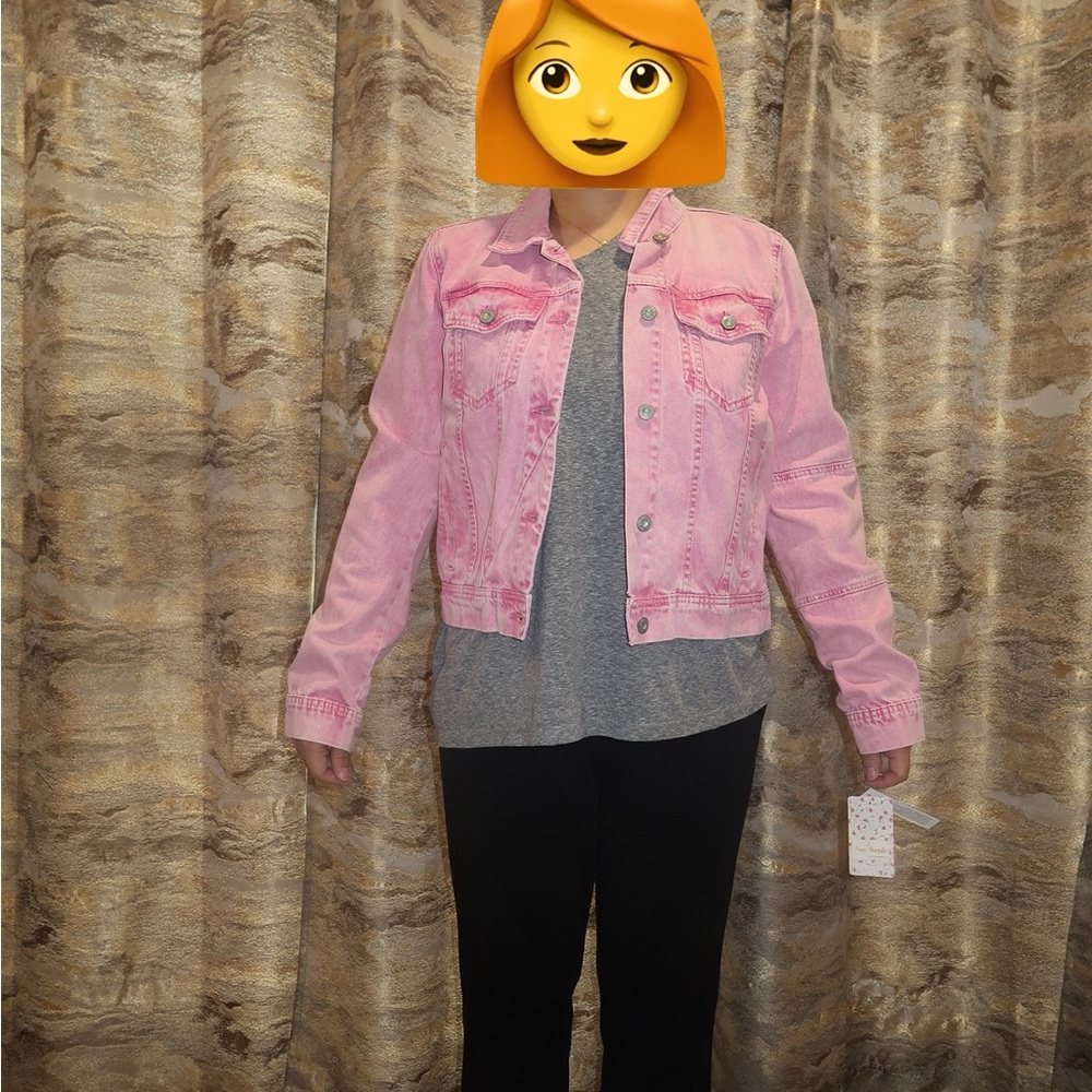 Women’s Free People Pink Jean Jacket